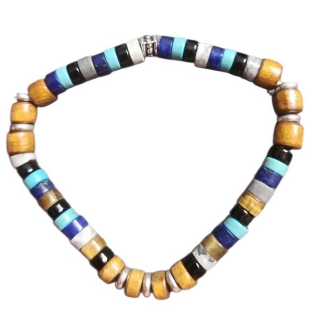 Multicolor Beaded  Stretch Bracelet